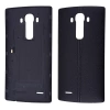 Lg G4 H815 H814 Deri Arka Kapak Pil Kapağı-Siyah