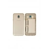 Samsung Galaxy J330 Arka Kasa Full Pil Kapağı Gold J3 Pro 2017