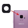 Samsung Galaxy S9 İçin Kamera Lens Kapak Cam-Siyah