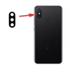 Xiaomi Mi 8 Kamera Lens Kapak-Siyah