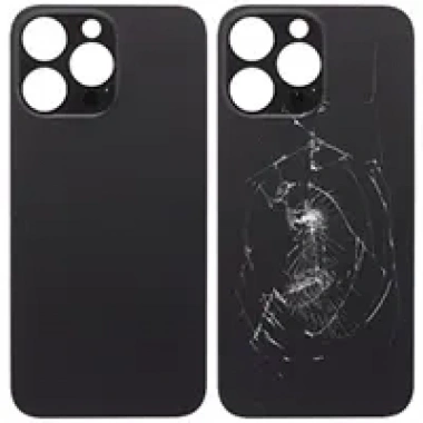 Apple İphone 14 Pro Max Arka Kapak (Geniş Delikli) (Siyah)