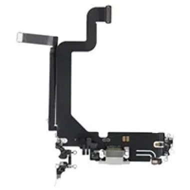 Apple İphone 14 Pro Max Şarj Soketi Filmi Flex (Gümüş)