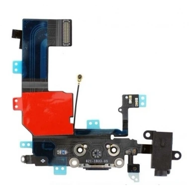 Apple İphone 5c Şarj Kulaklık Soketi Ve Mikrofon Film-SİYAH