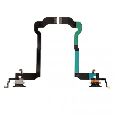 Apple İphone X Şarj Soket Mikrofon Filmi-Siyah