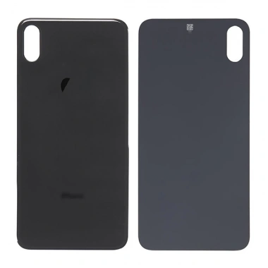 Apple İphone Xs Max 6.5 Arka Pil Batarya Kapağı Cam-Lens-Siyah