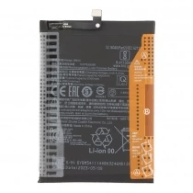 BM54 5000mAh Battery + Battery Adhesive for Xiaomi Redmi Note 9 5G/Note 9T OEM without Logo
