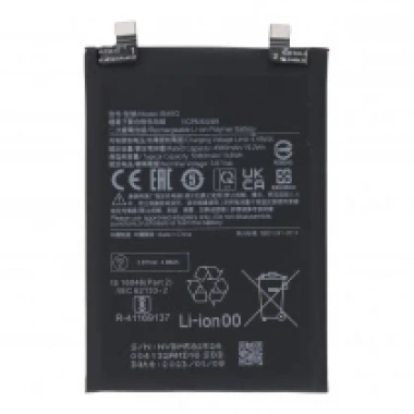 BM5G 5080mAh Battery + Battery Adhesive for Xiaomi Poco X4 GT/Redmi Note 12T Pro OEM without Logo