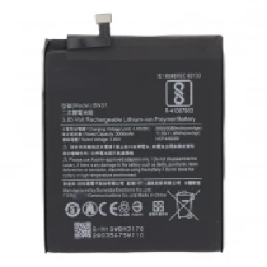 BN31 3080mAh Battery + Battery Adhesive for Xiaomi Redmi Note 5A/Y1/S2/Mi 5X/A1/A1 OEM without Logo