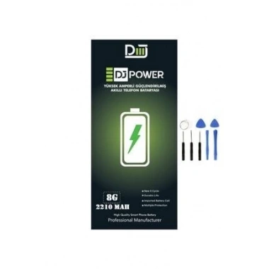 Dj Power Iphone 8G Yüksek Amperli Güçlendirilmiş Batarya 2210 Mah