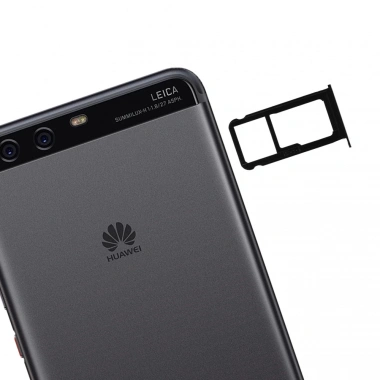 Huawei P10 Sim Hafıza Kart Kapağı Tutucu-SİYAH