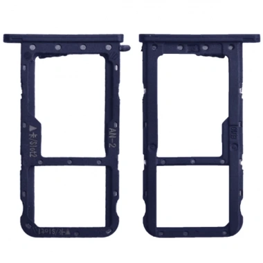 Huawei P20 Lite,Nova 3e Sim Hafıza Kart Kapağı Tutucu-SİYAH