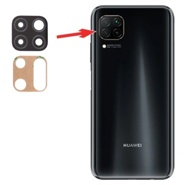 Huawei P40 Lite Arka Kamera Lens-Siyah