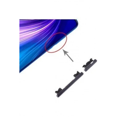 Redmi Note 8 Pro Dış Tuş Plastiği Siyah