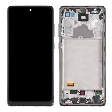 Samsung A72 Sm-A725 Tam Boyutlu Çıtalı OLED Lcd Dokunmatik Ekran