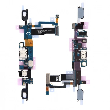 Samsung Galaxy C5 Pro C5010 İçin Şarj Kulaklık Soket Tuş Bord Film