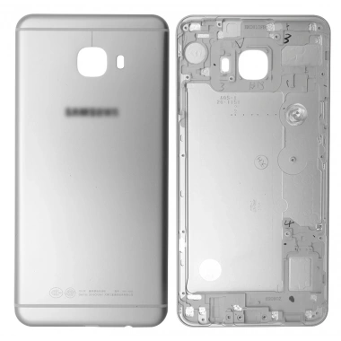 Samsung Galaxy C7 C7000 İçin Arka Kapak Kasa Kapak-Gümüş