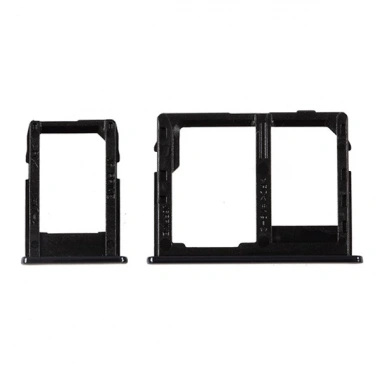 Samsung Galaxy J4 Plus-J6 Plus Sim Hafıza Kart Kapağı Tutucu Çiftsim-SİYAH