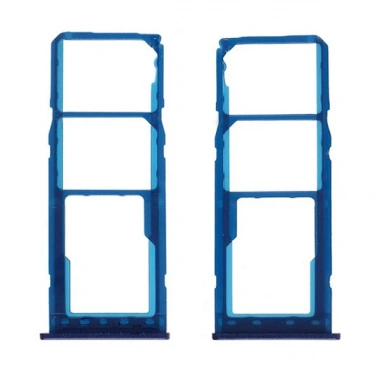 Samsung Galaxy M10 SM-M105 Sim Hafıza Kart Kapağı Tutucu-MAVİ