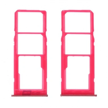 Samsung Galaxy M10 SM-M105 Sim Hafıza Kart Kapağı Tutucu-PEMBE