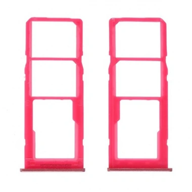 Samsung Galaxy M20 SM-M205 Sim Hafıza Kart Kapağı Tutucu-PEMBE