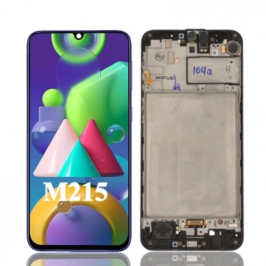 Samsung Galaxy M21 Sm-M215 Lcd Dokunmatik Ekran Servis Orjinali Çıtalı