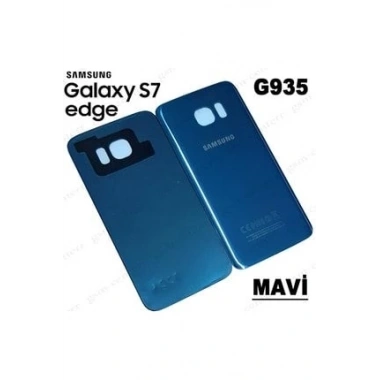 Samsung Galaxy S7 Edge Sm-G935 Arka Kapak Pil Kapağı Mavi