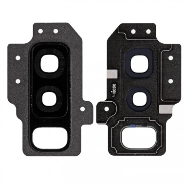 Samsung Galaxy S9+ Plus İçin Kamera Lens Kapak Cam Full-Siyah