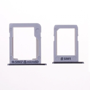Samsung Galxy E5 E500 Sim1 Sim2 Hafiza Kart Kapağı-GRİ
