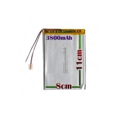 Universal 7 - 8 Tablet Bataryası 3800Mah 2 Kablolu