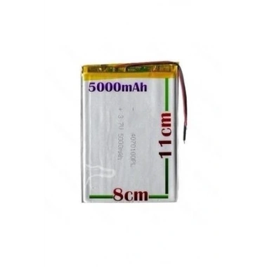 Universal 7 - 8 Tablet Bataryası 5000Mah 2 Kablolu