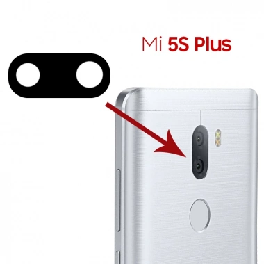 Xiaomi M5S Plus Kamera Lens Kapak-Siyah