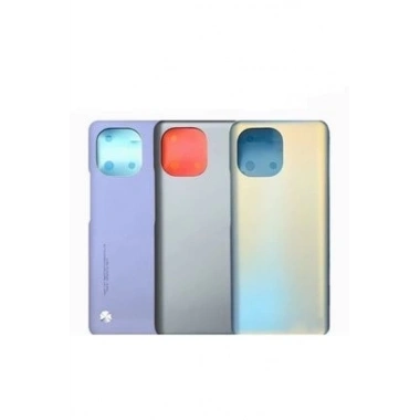 Xiaomi Mi 11 Arka Kapak Pil Kapağı Mavi Beyaz