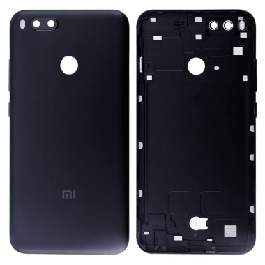 Xiaomi Mi 5X A1 Arka Pil Batarya Kapağı Kasa Kapak-Siyah
