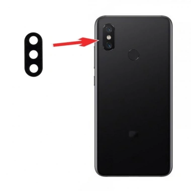 Xiaomi Mi 8 Kamera Lens Kapak-Siyah