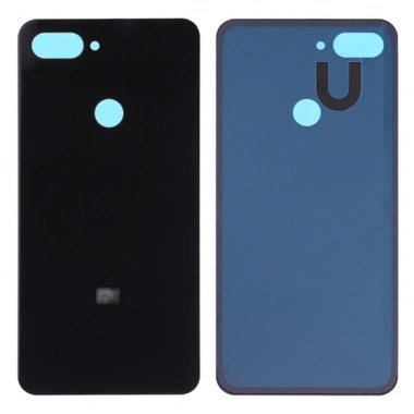 Xiaomi Mi 8 Lite Arka Pil Batarya Kapağı Lens-Siyah