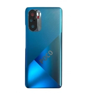Xiaomi Poco F3 Arka Kapak Pil Kapağı Mavi