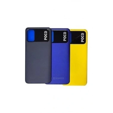Xiaomi Poco M3 Arka Kapak Pil Kapağı Sarı