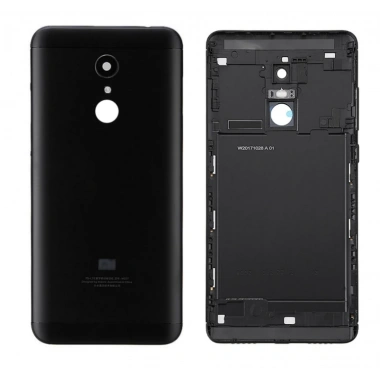 Xiaomi Redmi 5 Kasa Kapak Arka Pil Batarya Kapağı-Siyah