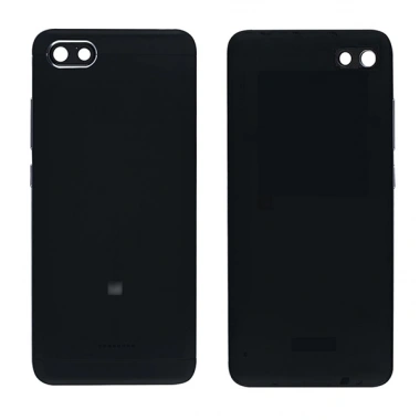 Xiaomi Redmi 6A Kasa Kapak Arka Pil Batarya Kapağı-Siyah