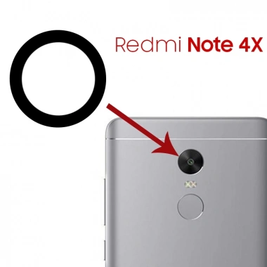 Xiaomi Redmi Note 4X Kamera Lens Kapak-Siyah