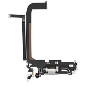 Apple İphone 13 Pro Max Şarj Soketi Filmi Flex (Gümüş)