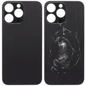 Apple İphone 14 Pro Max Arka Kapak (Geniş Delikli) (Siyah)