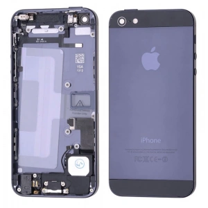 Apple İphone 5G Full Kasa Kapak Yedek Parçalı-Siyah