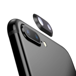 Apple İphone 8 Plus Kamera Lens Kapak Full-Siyah