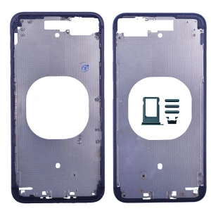 Apple İphone 8  Plus Orta Kasa Ve Sim Kapağı Tutucu-Gri