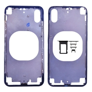 Apple İphone X Orta Kasa Ve Sim Kart Kapağı Tutucu-Siyah