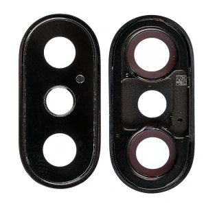 Apple İphone X,10 Kamera Lens Kapak Full-Siyah