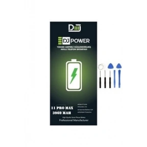 Dj Power Iphone 11 Pro Max Yüksek Amperli Güçlendirilmiş Batarya 3969 Mah