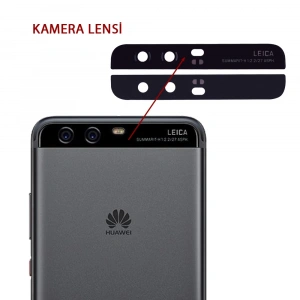 Huawei P10 Plus Kamera Lens Kapak-Siyah