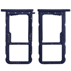 Huawei P20 Lite,Nova 3e Sim Hafıza Kart Kapağı Tutucu-SİYAH